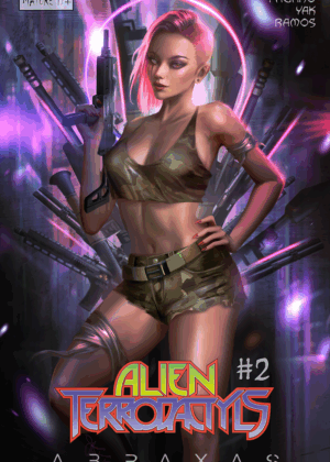 Alien Terrodactyls #2 Cover Art by ShyGuyz