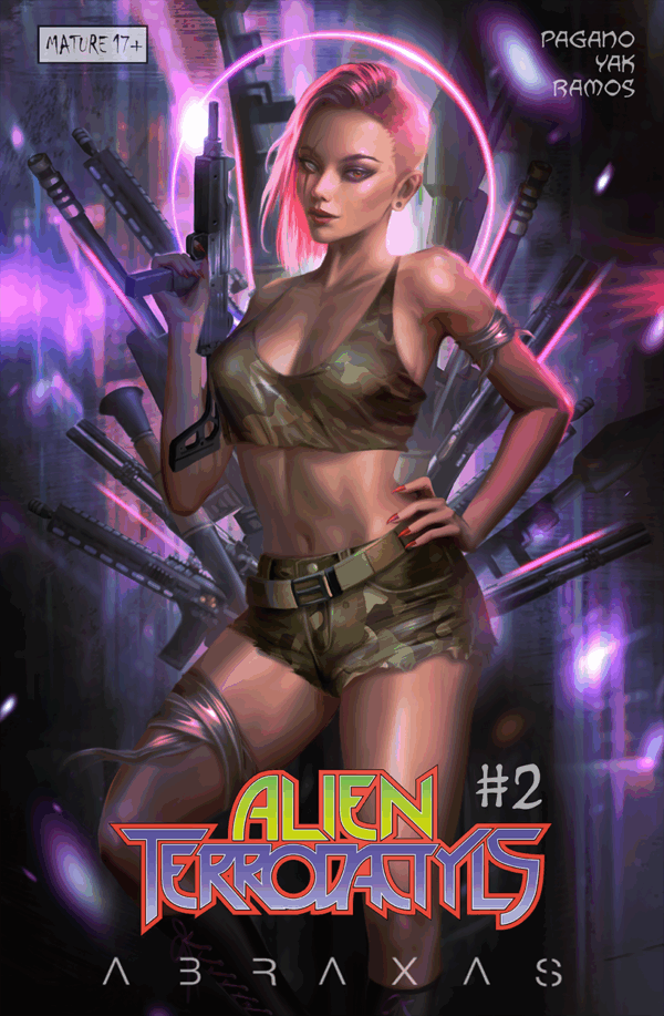 Alien Terrodactyls #2 Cover Art by ShyGuyz