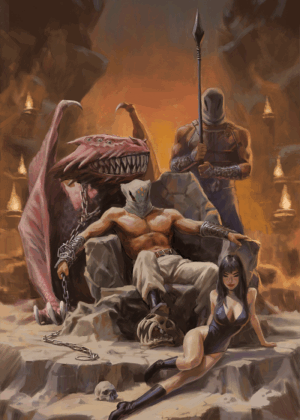 Alien Terrodactyls #2 Cover Art by Whiskey Paint